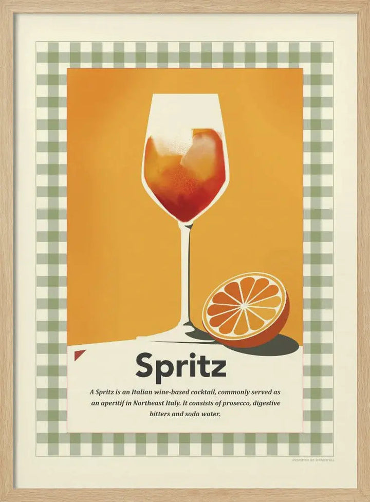 Spritz retro print - Stretched Canvas, Poster or Fine Art Print I Heart Wall Art
