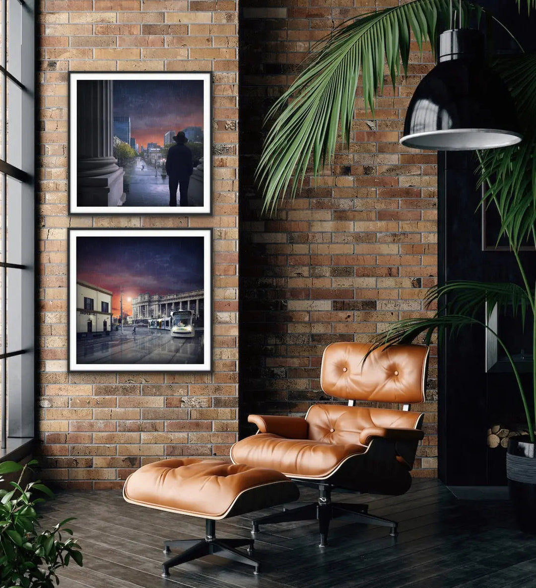 St Kilda via Bourke and The Long Goodbye - Two Piece Photographic Print Set - I Heart Wall Art