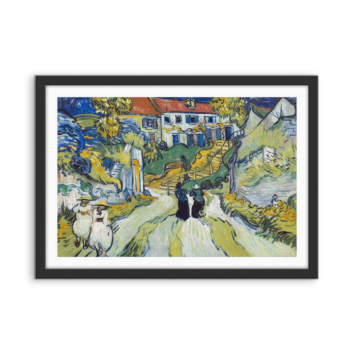 Stairway at Auvers (1890) by Van Gogh - Fine Art or Canvas Print - I Heart Wall Art - Poster Print, Canvas Print or Framed Art Print
