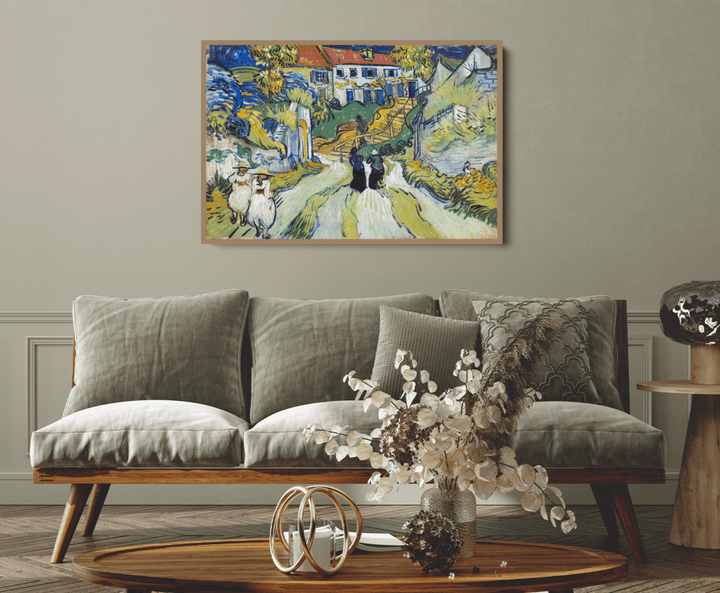 Stairway at Auvers (1890) by Van Gogh - Fine Art or Canvas Print - I Heart Wall Art - Poster Print, Canvas Print or Framed Art Print