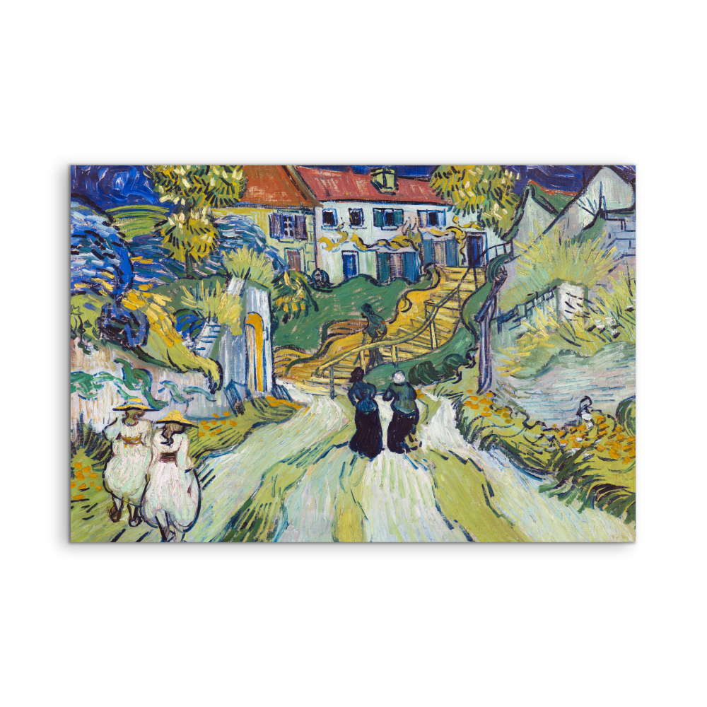 Stairway at Auvers (1890) by Van Gogh - Fine Art or Canvas Print - I Heart Wall Art - Poster Print, Canvas Print or Framed Art Print