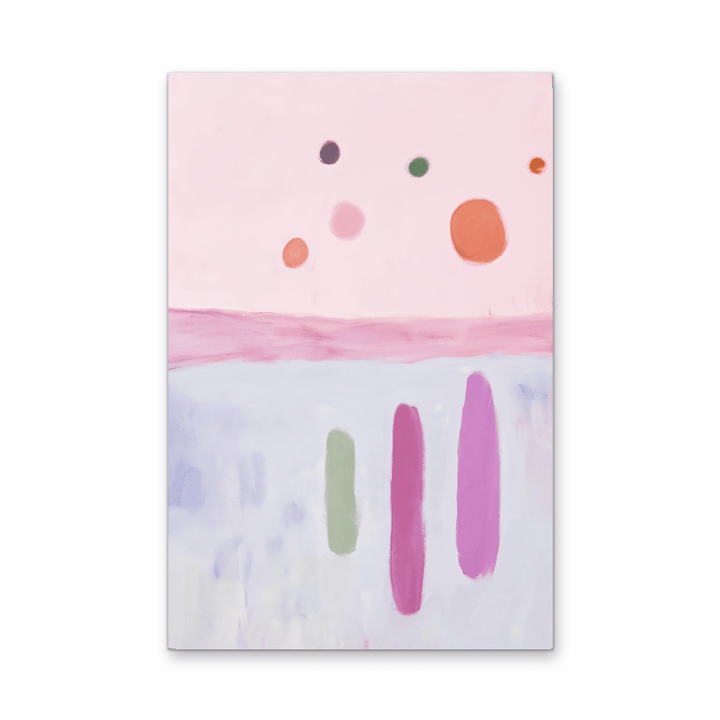 Star Reflection - Abstract Pastel Colour Stretched Canvas or Wall Art Print - I Heart Wall Art - Poster Print, Canvas Print or Framed Art Print