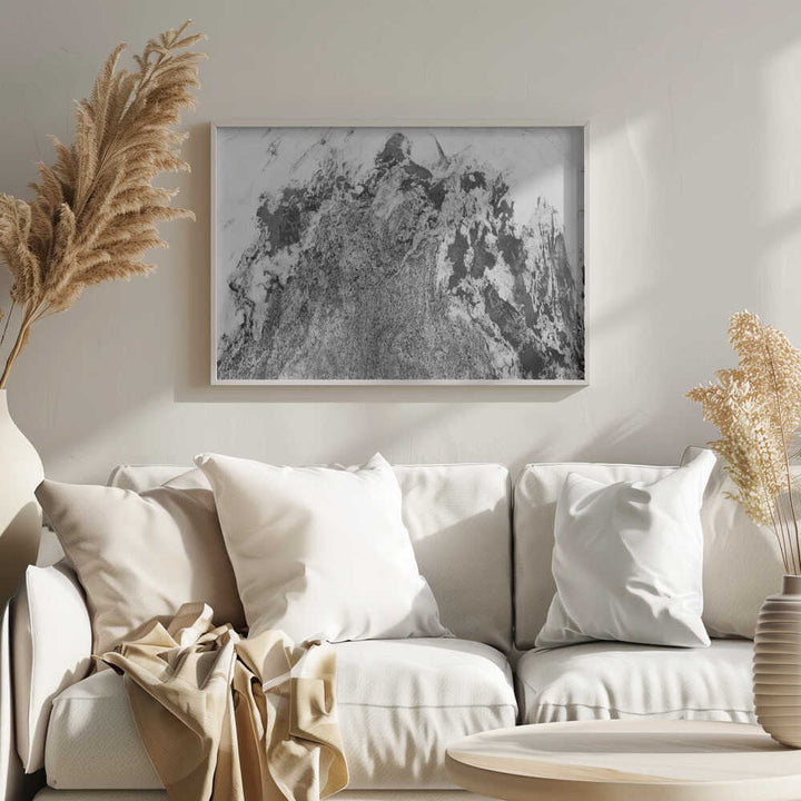 Stark Mountain Landscape - Stretched Canvas, Poster or Fine Art Print - I Heart Wall Art - Poster Print, Canvas Print or Framed Art Print