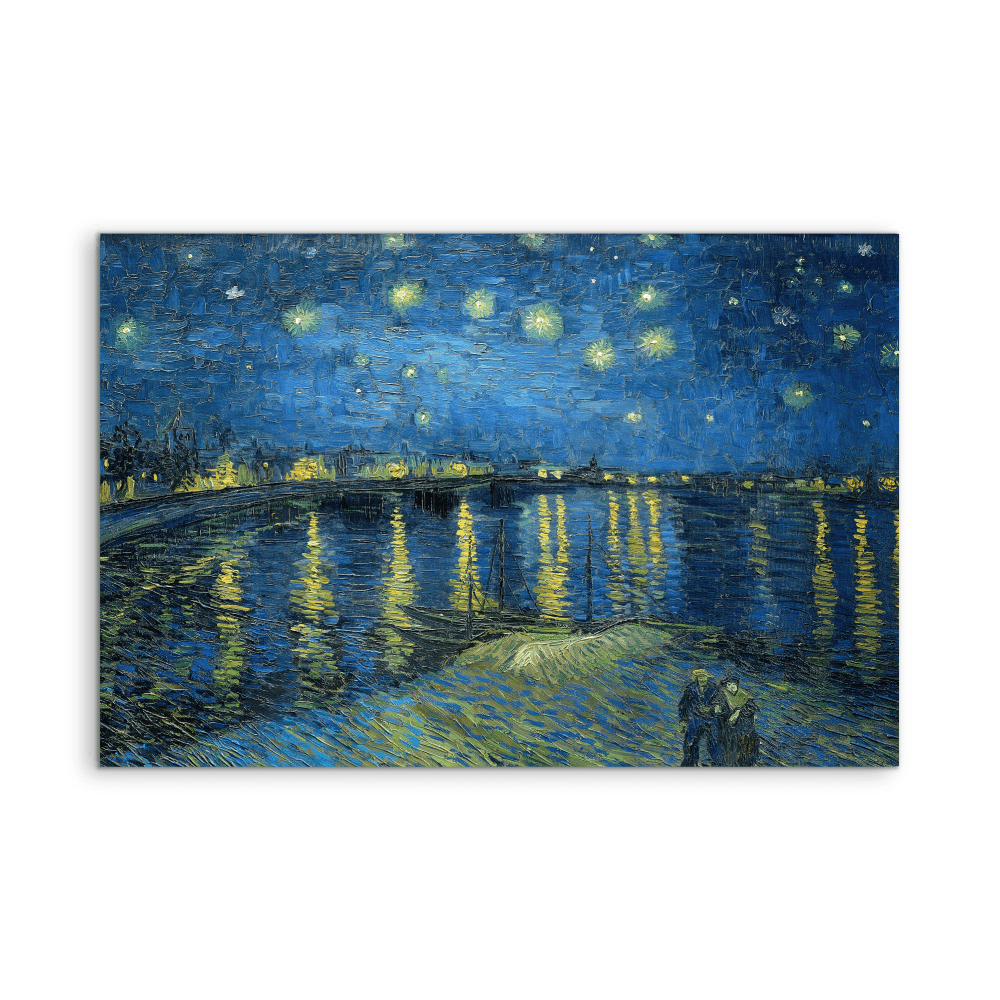Starry Night Over the Rhone (1888) by Van Gogh - Fine Art or Canvas Print - I Heart Wall Art - Poster Print, Canvas Print or Framed Art Print