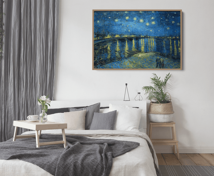 Starry Night Over the Rhone (1888) by Van Gogh - Fine Art or Canvas Print - I Heart Wall Art - Poster Print, Canvas Print or Framed Art Print