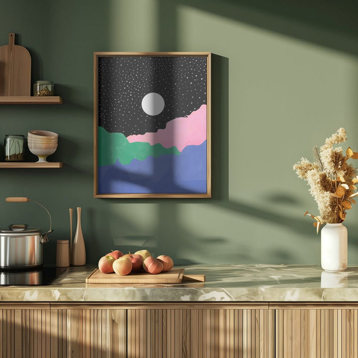 Starry Night Sky - Stretched Canvas, Poster or Fine Art Print - I Heart Wall Art - Poster Print, Canvas Print or Framed Art Print