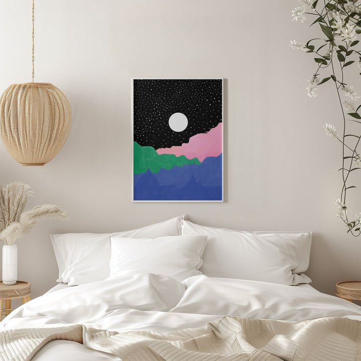 Starry Night Sky - Stretched Canvas, Poster or Fine Art Print - I Heart Wall Art - Poster Print, Canvas Print or Framed Art Print