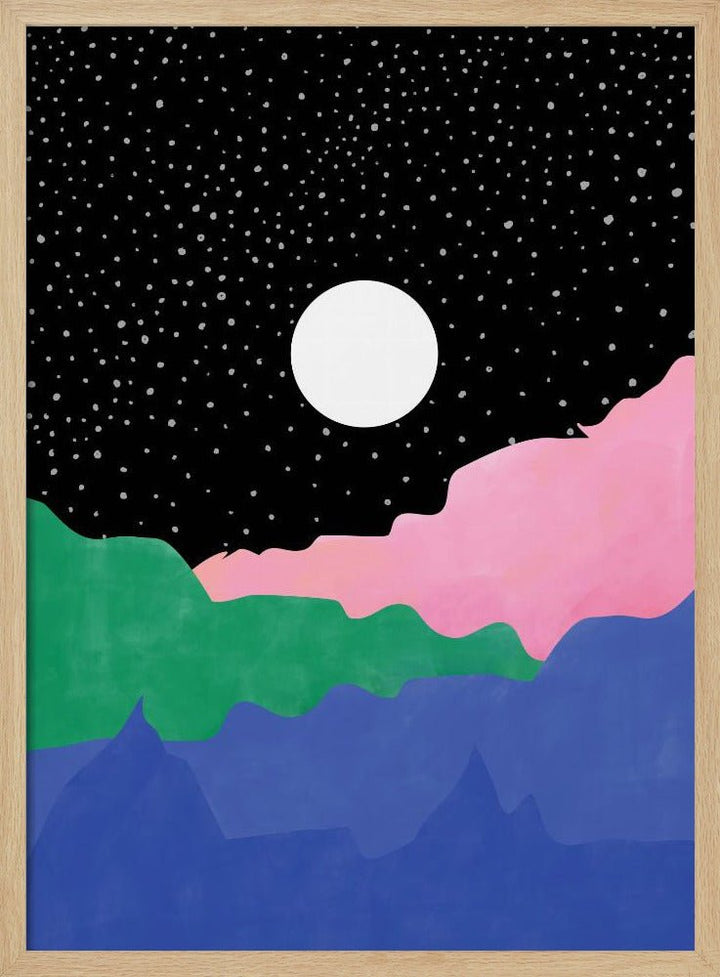 Starry Night Sky - Stretched Canvas, Poster or Fine Art Print - I Heart Wall Art - Poster Print, Canvas Print or Framed Art Print