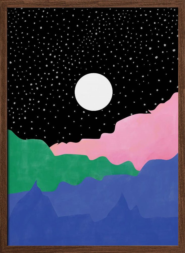 Starry Night Sky - Stretched Canvas, Poster or Fine Art Print - I Heart Wall Art - Poster Print, Canvas Print or Framed Art Print