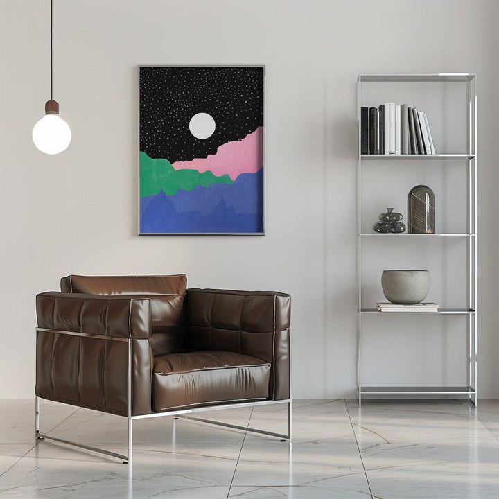 Starry Night Sky - Stretched Canvas, Poster or Fine Art Print - I Heart Wall Art - Poster Print, Canvas Print or Framed Art Print