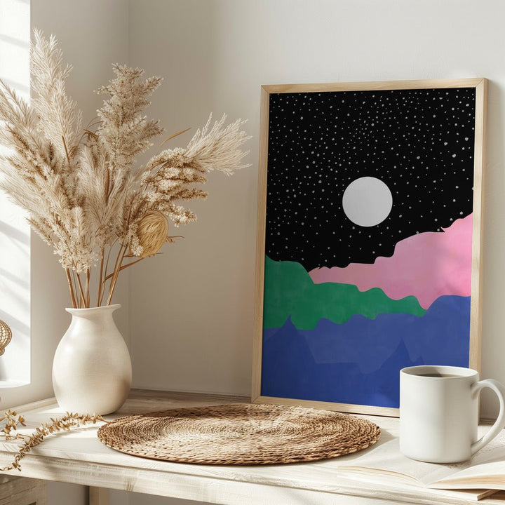 Starry Night Sky - Stretched Canvas, Poster or Fine Art Print - I Heart Wall Art - Poster Print, Canvas Print or Framed Art Print