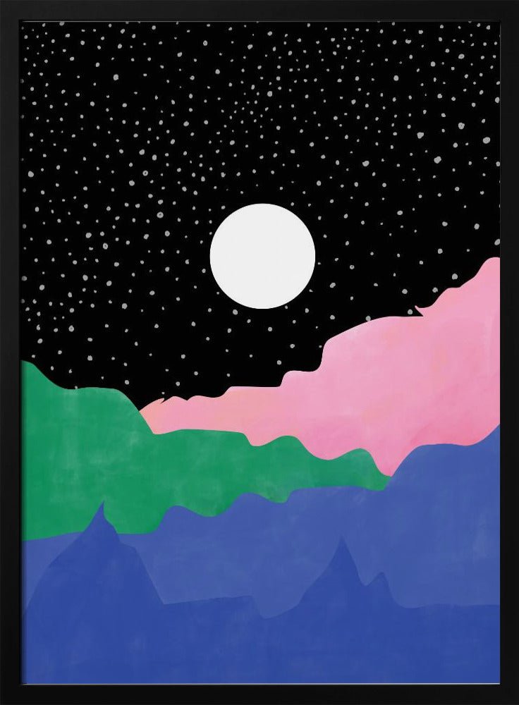 Starry Night Sky - Stretched Canvas, Poster or Fine Art Print - I Heart Wall Art - Poster Print, Canvas Print or Framed Art Print