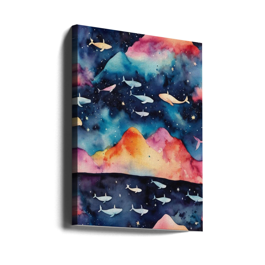Starry Seascape - Stretched Canvas, Poster or Fine Art Print I Heart Wall Art