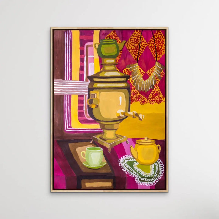 Stay For Tea - Colourful Still Life by Valentin Ivansov - I Heart Wall Art