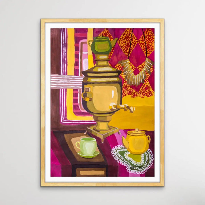 Stay For Tea - Colourful Still Life by Valentin Ivansov - I Heart Wall Art