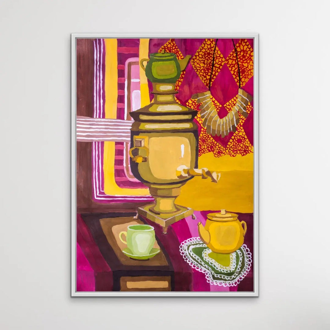 Stay For Tea - Colourful Still Life by Valentin Ivansov - I Heart Wall Art