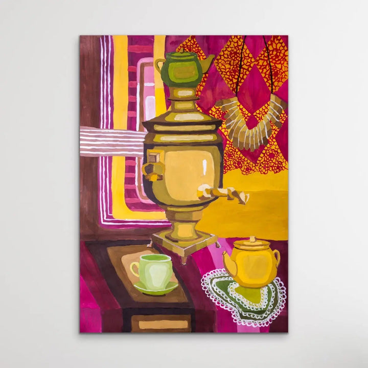 Stay For Tea - Colourful Still Life by Valentin Ivansov - I Heart Wall Art