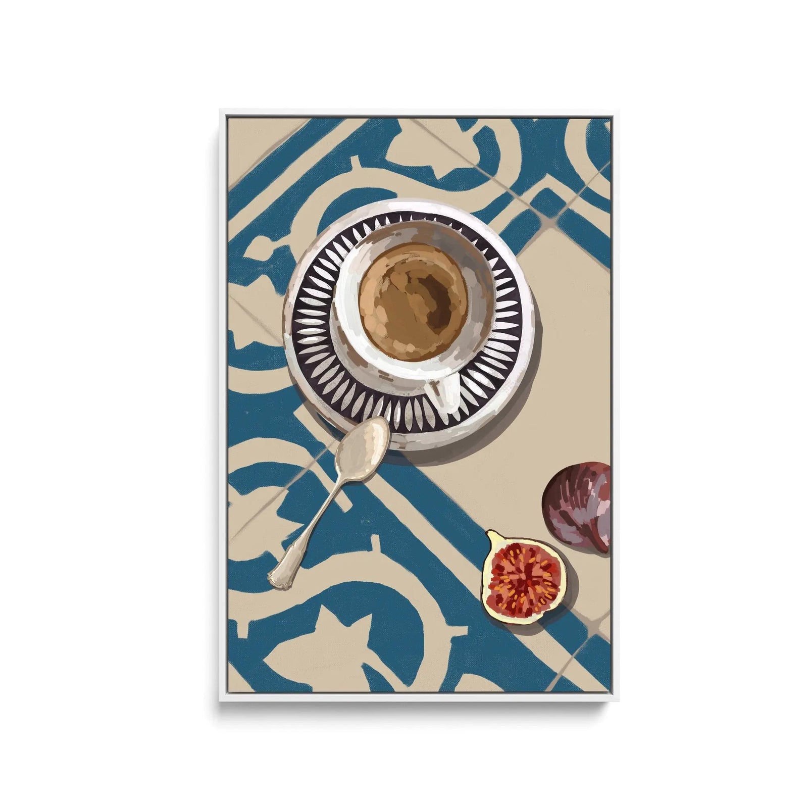 Still Coffee on the Floor - Contemporary Still Art - Stretched Canvas Print or Framed Fine Art Print - Artwork I Heart Wall Art Australia 