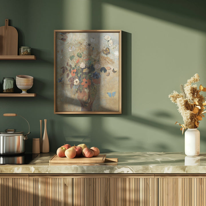 Still Life With Flowers - Stretched Canvas, Poster or Fine Art Print I Heart Wall Art