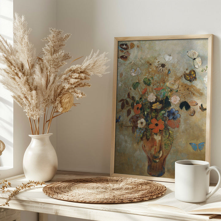 Still Life With Flowers - Stretched Canvas, Poster or Fine Art Print I Heart Wall Art