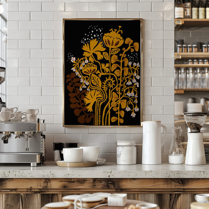 Stockholm garden autumn night - Stretched Canvas, Poster or Fine Art Print I Heart Wall Art
