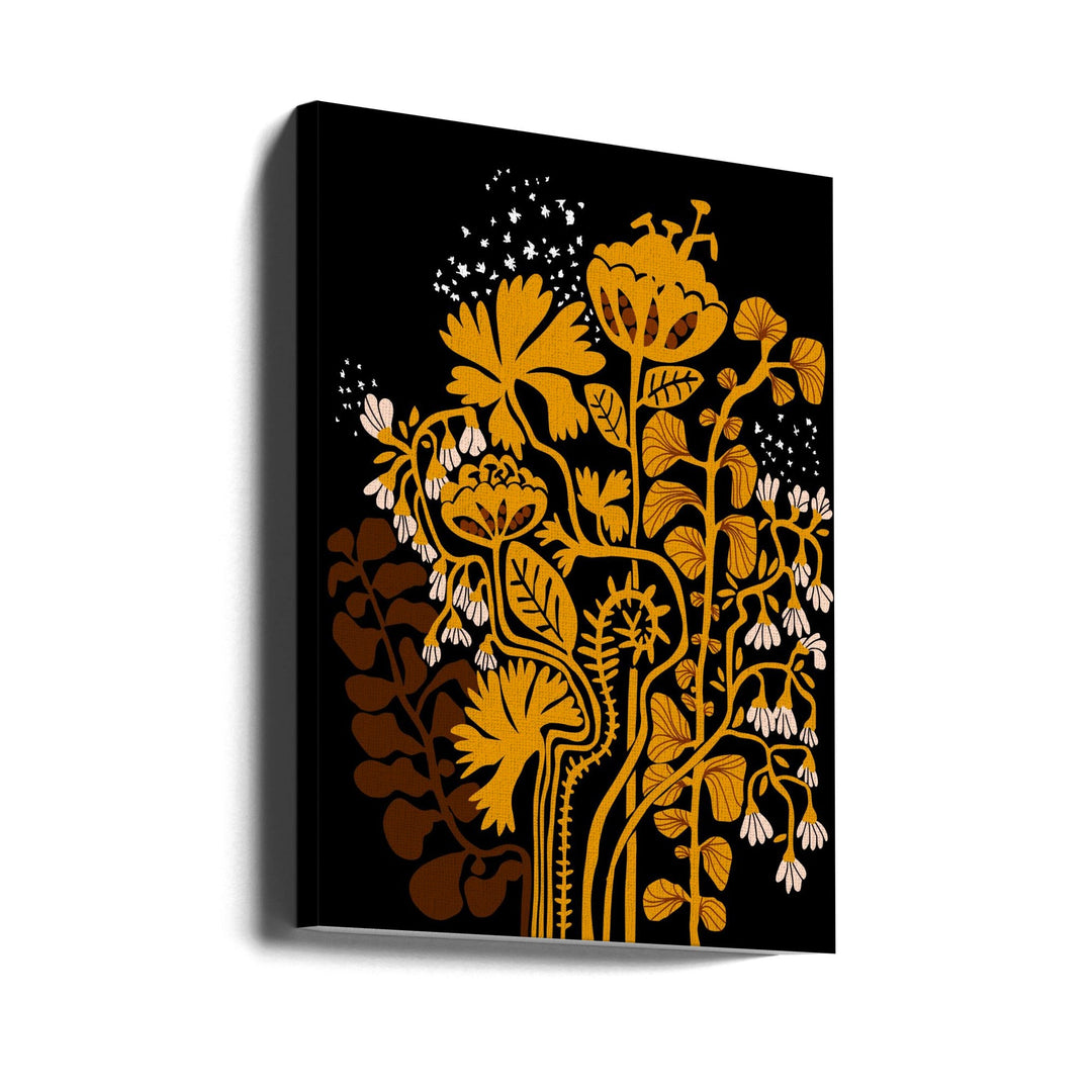 Stockholm garden autumn night - Stretched Canvas, Poster or Fine Art Print I Heart Wall Art
