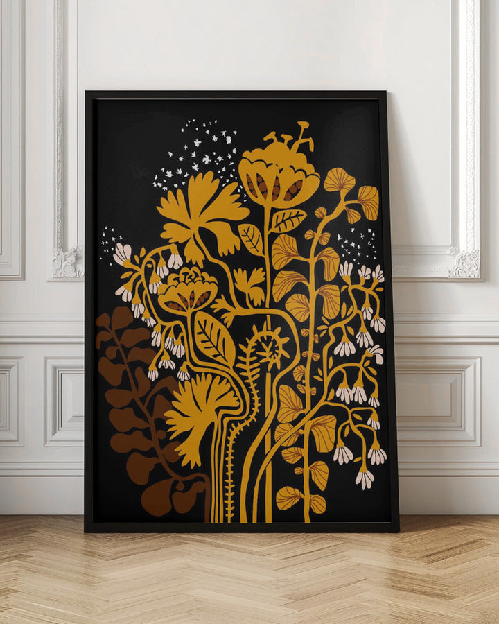 Stockholm garden autumn night - Stretched Canvas, Poster or Fine Art Print I Heart Wall Art