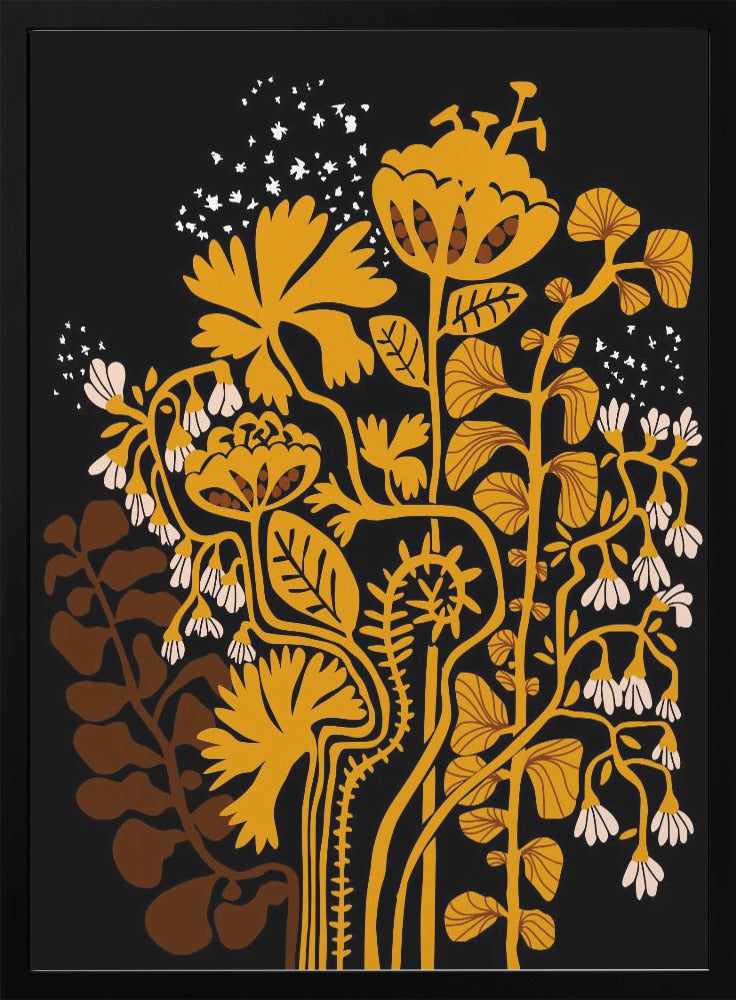 Stockholm garden autumn night - Stretched Canvas, Poster or Fine Art Print I Heart Wall Art