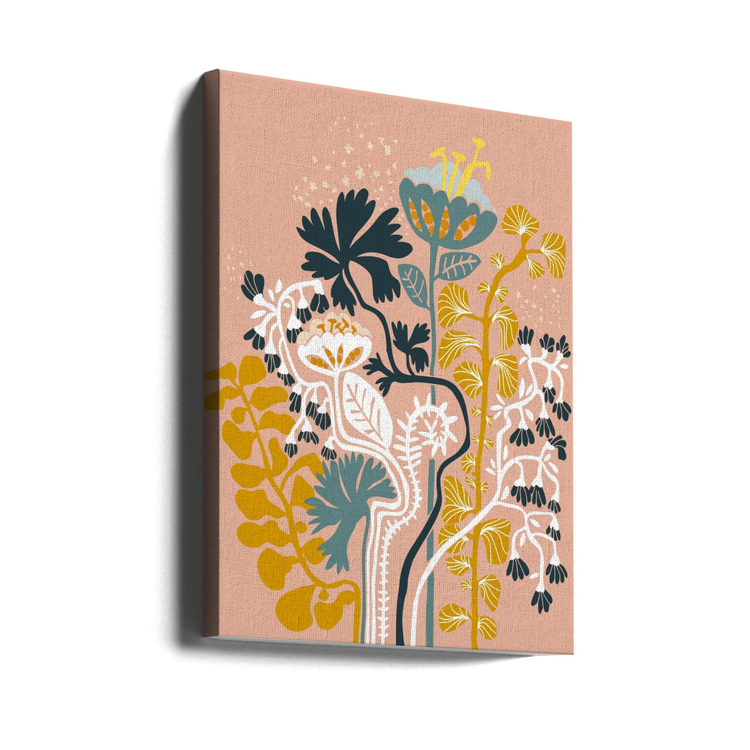 Stockholm garden day blush - Stretched Canvas, Poster or Fine Art Print I Heart Wall Art