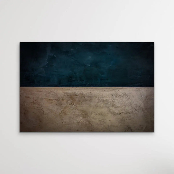 Storm Is Coming  - Black and Brown Simple Minimalistic Abstract Landscape Print - I Heart Wall Art