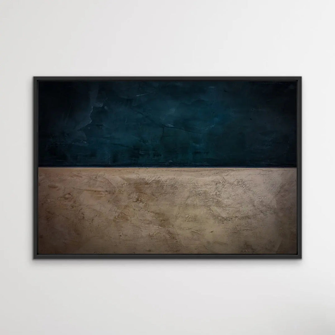 Storm Is Coming  - Black and Brown Simple Minimalistic Abstract Landscape Print - I Heart Wall Art