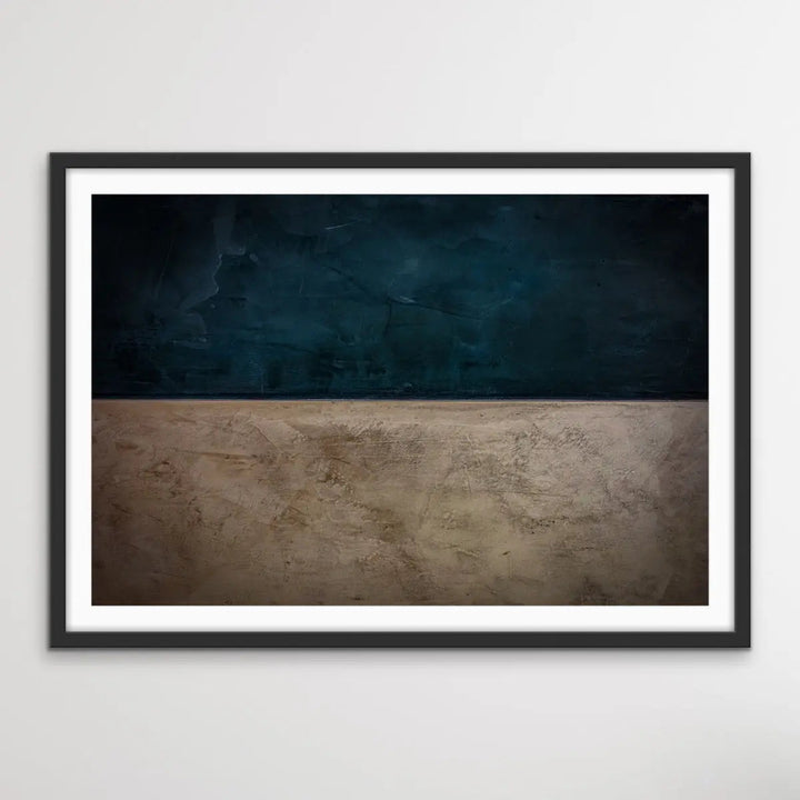 Storm Is Coming  - Black and Brown Simple Minimalistic Abstract Landscape Print - I Heart Wall Art