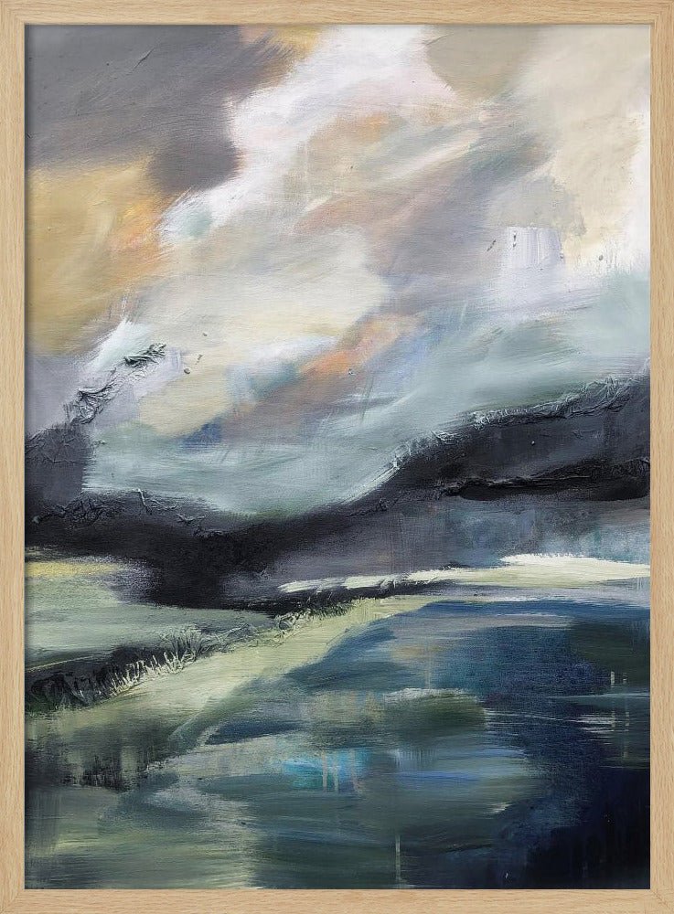 Stormy Horizons Landscape - Stretched Canvas, Poster or Fine Art Print - I Heart Wall Art - Poster Print, Canvas Print or Framed Art Print