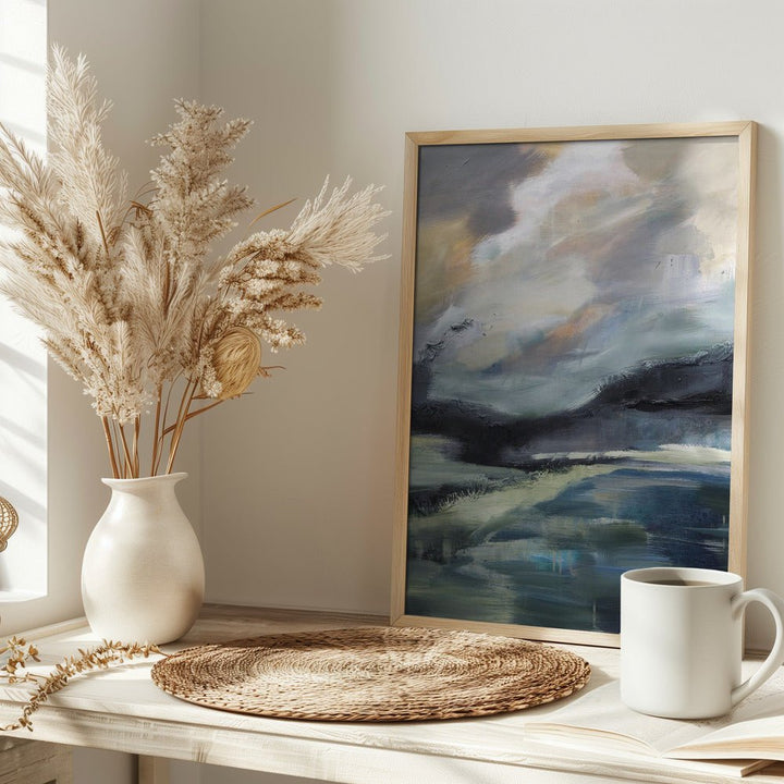 Stormy Horizons Landscape - Stretched Canvas, Poster or Fine Art Print - I Heart Wall Art - Poster Print, Canvas Print or Framed Art Print