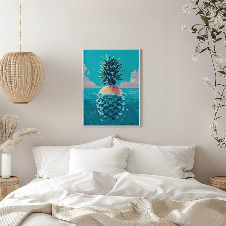 Stranded On Pineapple Island - Stretched Canvas, Poster or Fine Art Print - I Heart Wall Art - Poster Print, Canvas Print or Framed Art Print