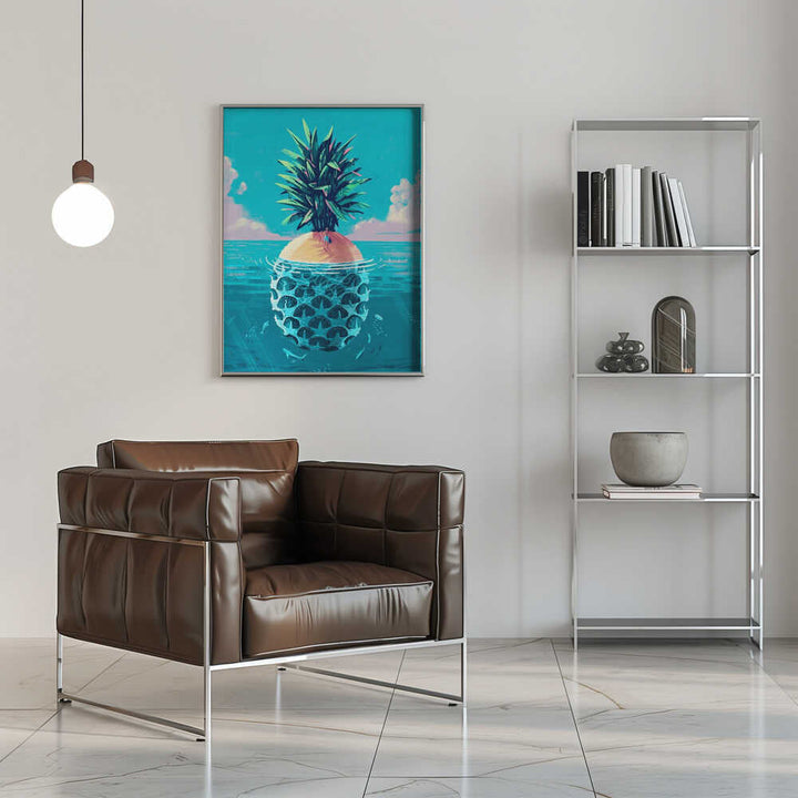 Stranded On Pineapple Island - Stretched Canvas, Poster or Fine Art Print - I Heart Wall Art - Poster Print, Canvas Print or Framed Art Print