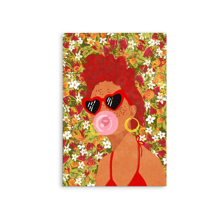 Strawbeery Lady by Raissa Oltmanns- Stretched Canvas Print or Framed Fine Art Print - Artwork I Heart Wall Art Australia 