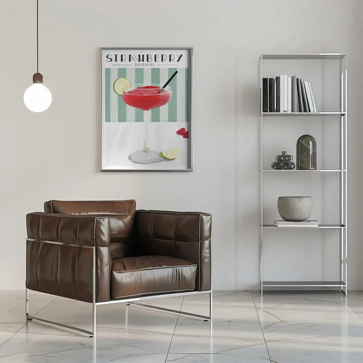 Strawberry Daiquiri - Stretched Canvas, Poster or Fine Art Print I Heart Wall Art