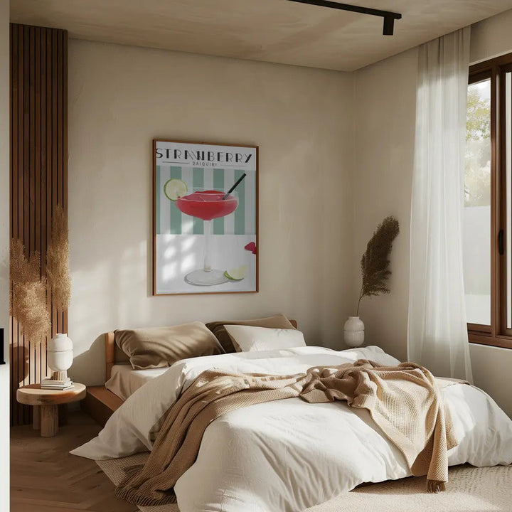 Strawberry Daiquiri - Stretched Canvas, Poster or Fine Art Print I Heart Wall Art