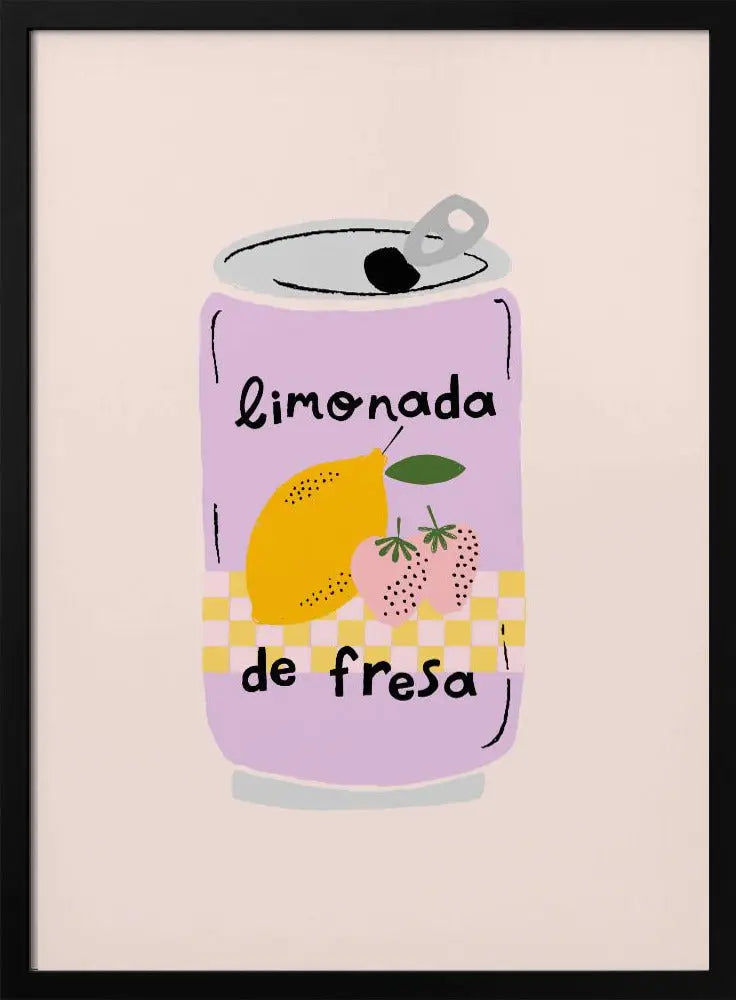Strawberry Lemonade - Stretched Canvas, Poster or Fine Art Print I Heart Wall Art