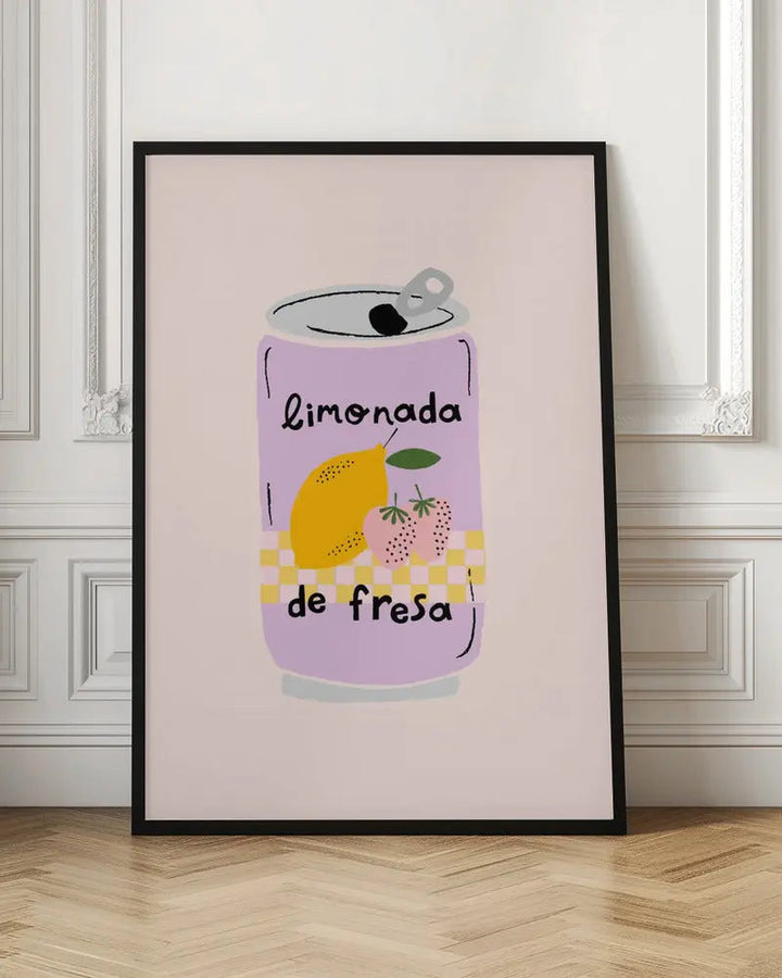 Strawberry Lemonade - Stretched Canvas, Poster or Fine Art Print I Heart Wall Art