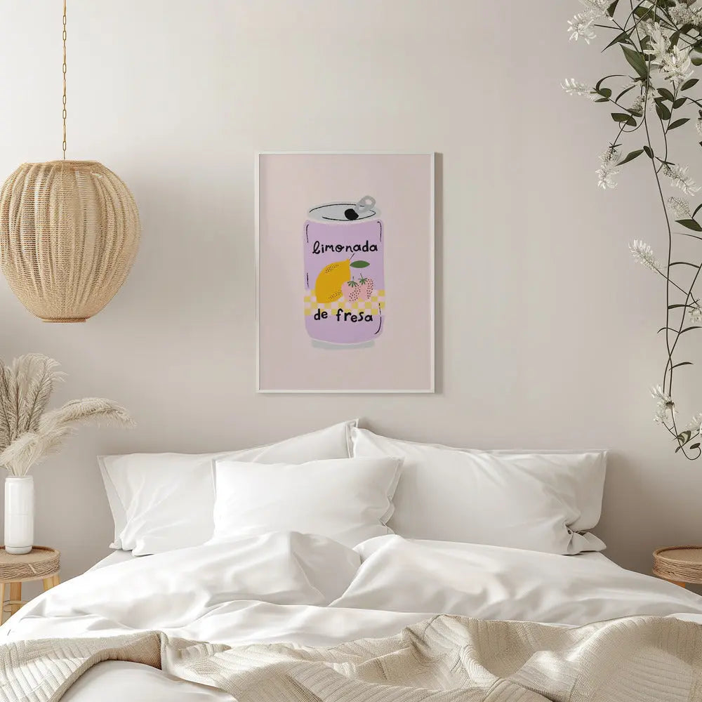 Strawberry Lemonade - Stretched Canvas, Poster or Fine Art Print I Heart Wall Art