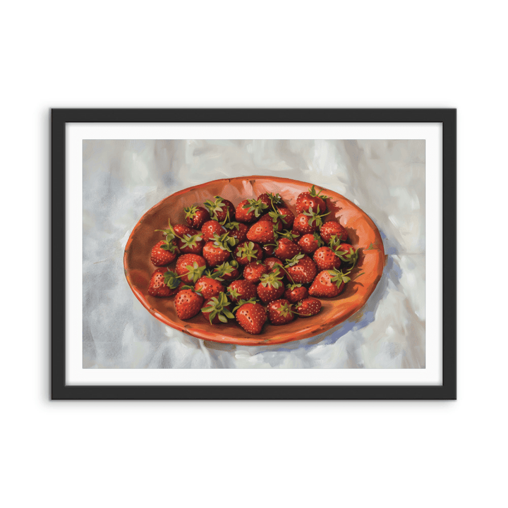 Strawberry Punnet - Fruit Still Life Stretched Canvas or Wall Art Print - I Heart Wall Art - Poster Print, Canvas Print or Framed Art Print