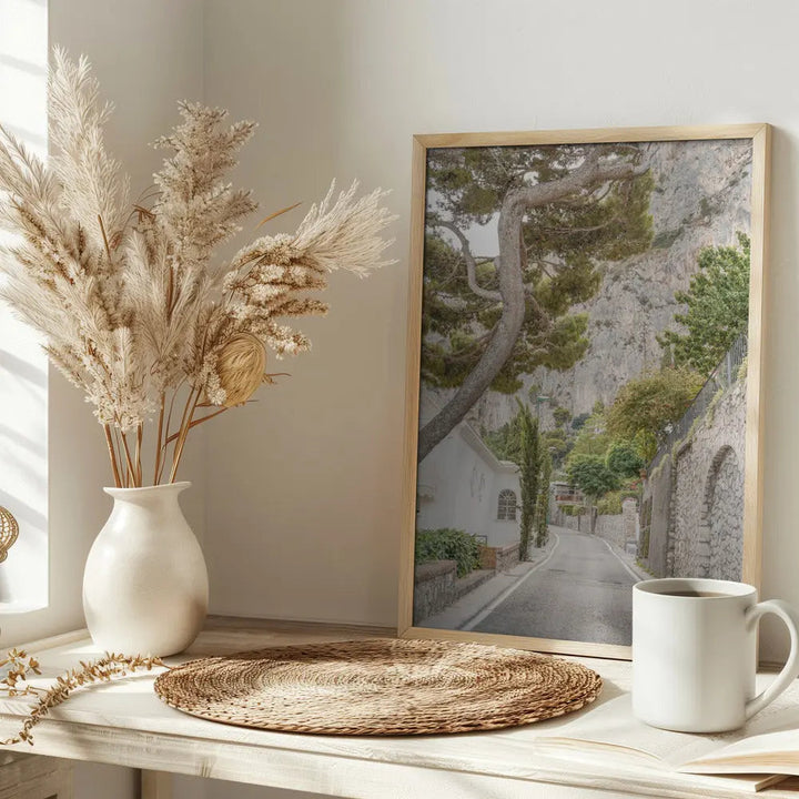 Streets of Capri - Stretched Canvas, Poster or Fine Art Print I Heart Wall Art