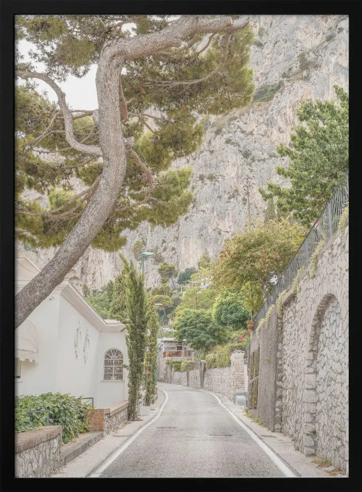 Streets of Capri - Stretched Canvas, Poster or Fine Art Print I Heart Wall Art