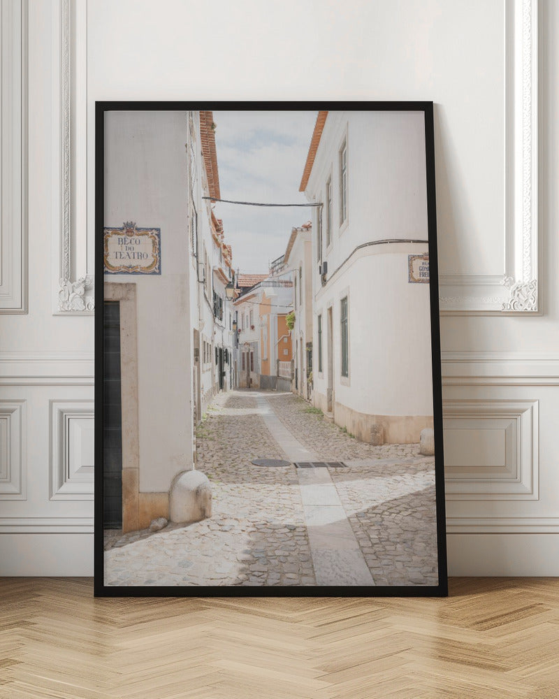 Streets of Cascais - Stretched Canvas, Poster or Fine Art Print I Heart Wall Art