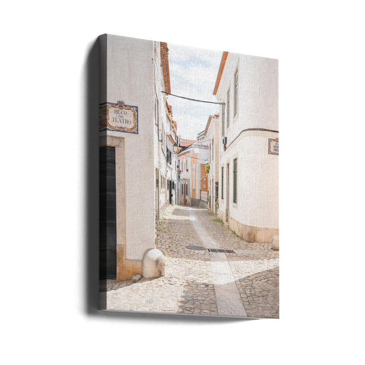 Streets of Cascais - Stretched Canvas, Poster or Fine Art Print I Heart Wall Art