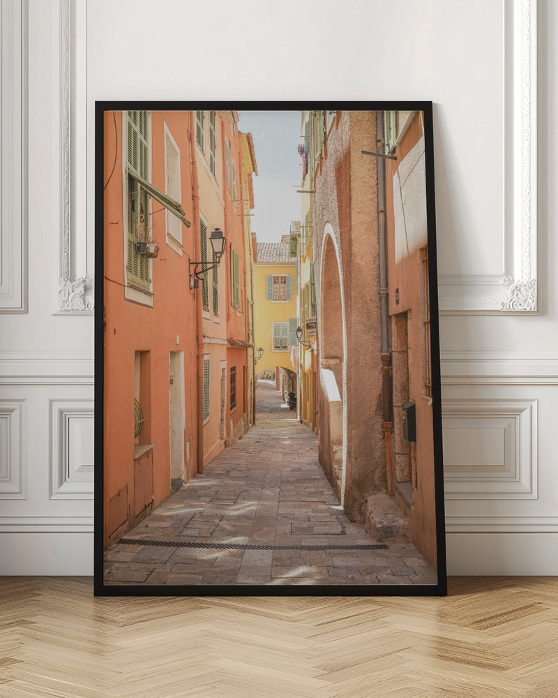 Streets of Menton - Stretched Canvas, Poster or Fine Art Print I Heart Wall Art