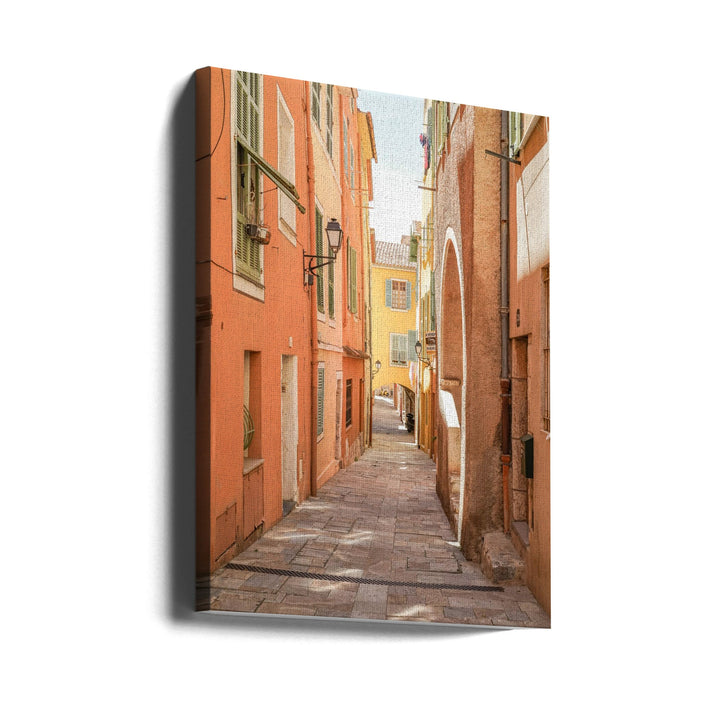 Streets of Menton - Stretched Canvas, Poster or Fine Art Print I Heart Wall Art