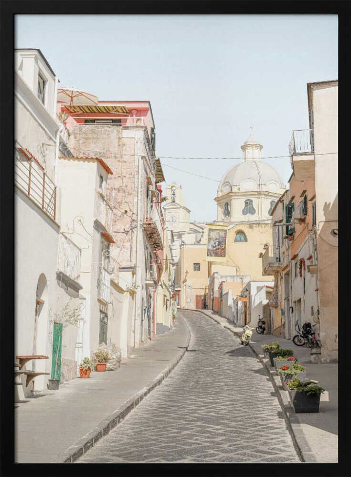 Streets of Procida - Stretched Canvas, Poster or Fine Art Print - I Heart Wall Art - Poster Print, Canvas Print or Framed Art Print